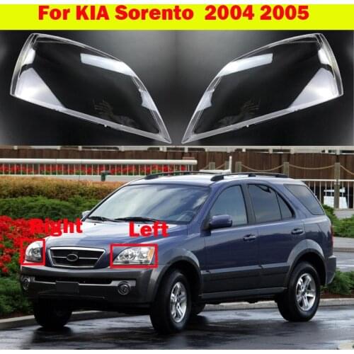 Front car headlamp For KIA Sorento transparent lampshade lamp shell headlight Lens glass cover 2004 2005