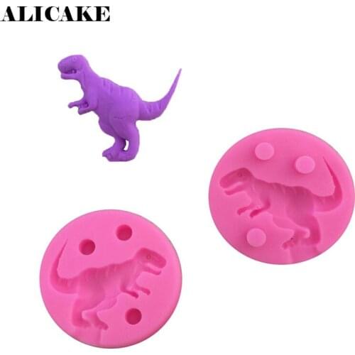 Food Grade Silicone Mold Dinosaur Fondant Mould Cake Decoration Accessories Chocolate Mold Moldes De Silicona Para Reposteria