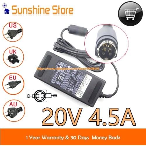 Genuine For Dell 20V 4.5A AC Adapter LSE0202C2090 EADP-90AB ADP-90FB 25.11039.11 Charger For ULTRASHARP 2001FP LCD 0R0423 2001F