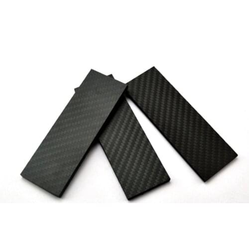 Full 3K Carbon Fiber Knife Shank blanks Scales Slab Folding Knife Handle DIY Patch Material