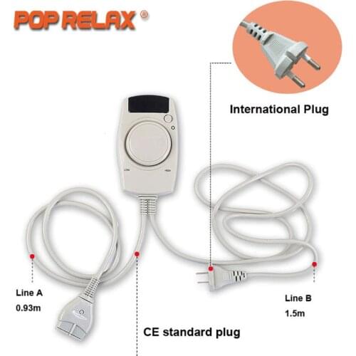 POP RELAX spare parts only 110V or 220V LED remote controller operation key panel for thermal mattress or belt