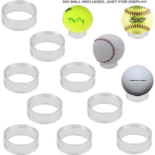 Transparent Acrylic Ball Toy Stand Display Holder Rack Support Base For Soccer Volleyball Basketball Football Rugby Crystal