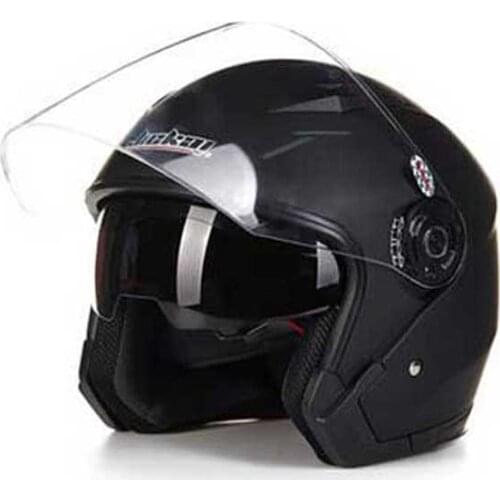 Women men Dual lens motorcycle helmet JIEKAI JK516 ,electric bicycle motorbike scooter helmet M L XL XXL white pink red blue