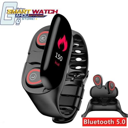 M1 For Women Men With Bluetooth Smart Watch Headphone Hate Rate Blood Pressure Monitor Sport SmartWatch Android IOS PK T89 X6