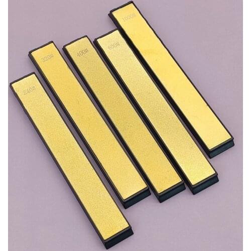 240/400/600/1000 grit Golden Titanium Plated Diamond Fixed Angle Sharpener Sharpening Stone Whetstone oilstone honing grindstone