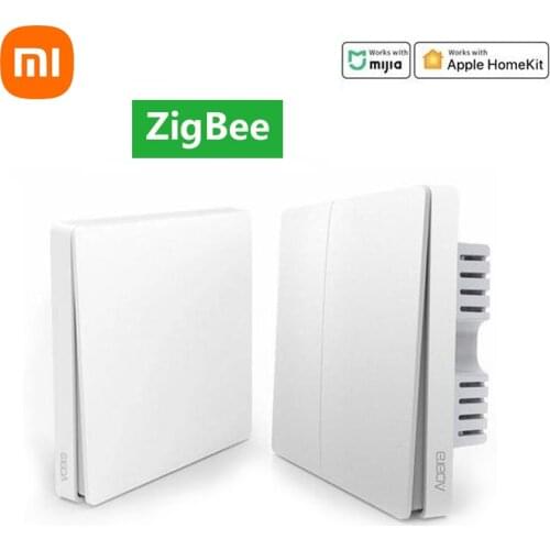 Aqara Mijia Smart Wall Switch home Light Control Single Fire wire ZigBee Wireless Key Via Smartphone APP Remote
