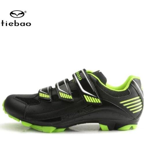 Tiebao Cycling Shoes Sapatilha Ciclismo Mtb Men Sneakers Women Green Mountain Bike Self-Locking Superstar Original Bicycle Shoes
