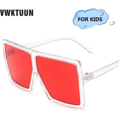 VWKTUUN Square Sunglasses Children Colorful Lens UV400 Goggles Vintage Sun glasses For Boys Girls Shades Outdoor Sport Eyewear
