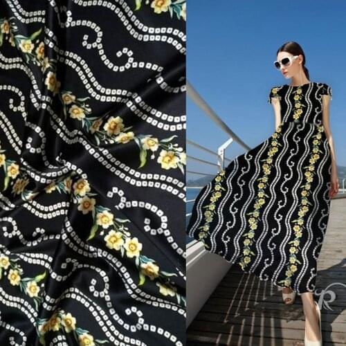 Japanese satin fabric cordones telas infantiles tissus motif enfant punti neri stoffa silk fabric strech gemstone printed tissu