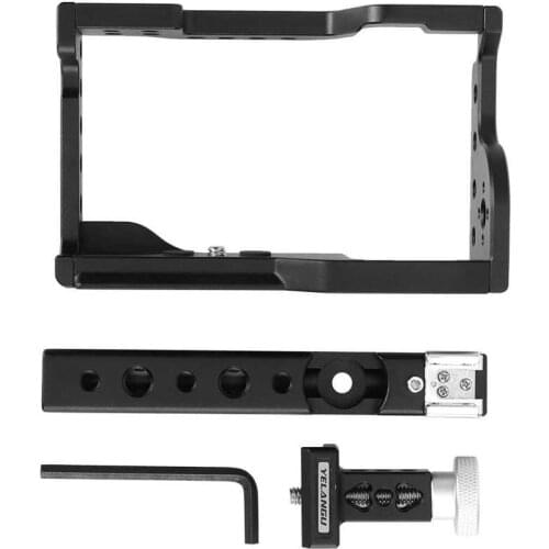 YELANGU C17 Aluminium Alloy Camera Cage Kit with Handle for Sony A6600/Alpha 6600/LCE-6600 Mirrorless Camera