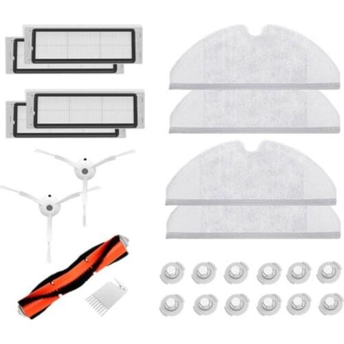 HEPA Filter Side Brush Main Brush for Xiaomi 1S MI Robot Vacuum 2 Roborock S50 S51 S5 Vacuum Cleaner Parts Accessories