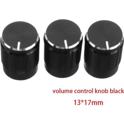 10pcs 13*17mm aluminum alloy potentiometer 13*17 knob rotation switch volume control knob black
