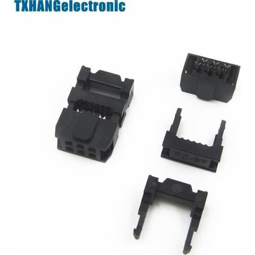 10PCS 2.54mm Pitch 6Pin FC-6P IDC FC Female Header Contor 3pcs/set diy electronics