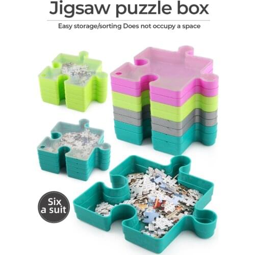 1000 Pieces Of Puzzle Accessories Three-dimensional Puzzle Storage Box 6-layer Splicing Sorting Storage And Sorting