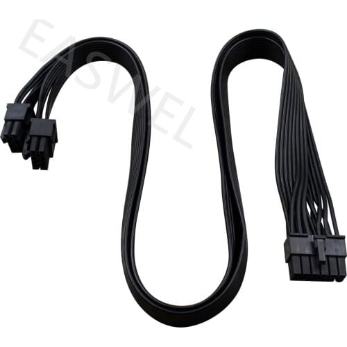 12 Pin to Dual 8 Pin PCIE Power Supply Cable Cord for Seasonic X P series PSU