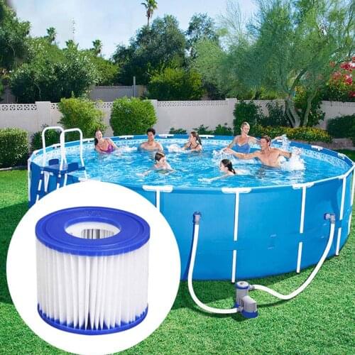 4PCS Pool Pump Filter Cartridges Replacement Compatible with Bestway Type Miami Vegas Monaco Inflatable Pools SPA Accessories