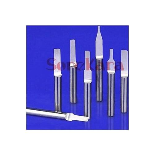 5PCS 3.175*2.0*8mm One Flute Haft Straight Router Bits Knife CNC Cutter Cutting Tools Engraving Bit For Woodworking