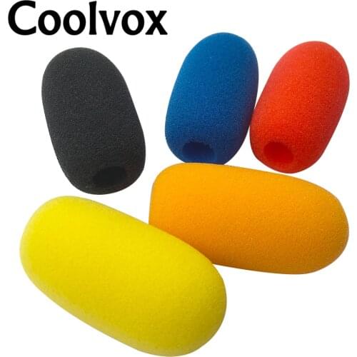 5pcs Wired Wirless Conference Microphone Windscreen Foam Sponge Cover for Lapel microphone , Inner Diameter:1cm (about .0.39")