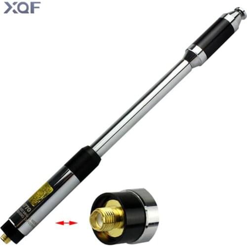 High Gain Antenna RH770 Dual Band SMA-Female Telescopic Extensible Radio Antenna For Walkie Talkie Kenwood BAOFENG UV 5R UV-82