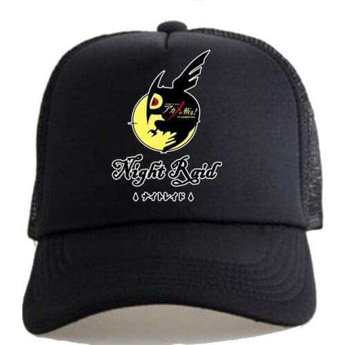 Night Raid Anime Women Men Boys Girls Hat Baseball Mesh Cap Cosplay