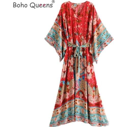 Красные летние платья BOHO QUEENS China At AliExpress