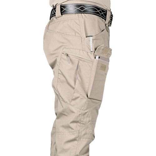 New Mens Tactical Pants Multiple Pocket Elasticity Military Urban Commuter Tacitcal Trousers Men Slim Fat Cargo Pant 5XL