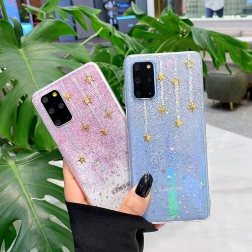 Pearl Star is suitable for Samsung s20 phone case note20ultra Galaxy s21 s20fe s10 note10plus soft glue case