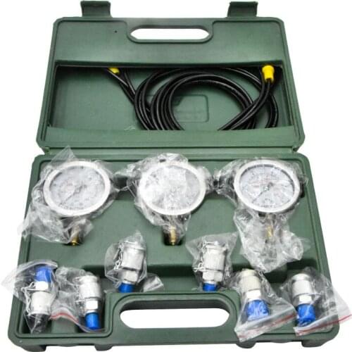 Hydraulic Pressure Guage Test Kit For Excavator Portable Pressure Gauge Tools With Testing Point Coupling 630 Operating Pressure