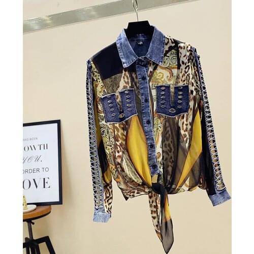 GogoVlike Leopard Blouses