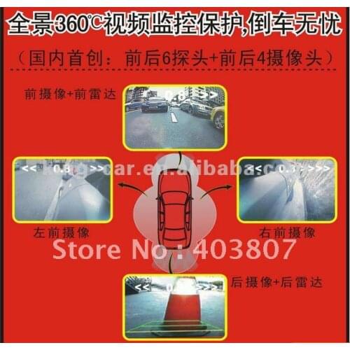 Full coverage front view&side view&rear view camera parking sensor PVV-658