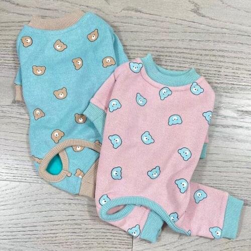 Cartoon Dog Clothing Jumpsuit Pajamas Winter Dog Clothes Pet Overalls Puppy Costume Outfit Coat Yorkie Poodle Bichon Dog Garment