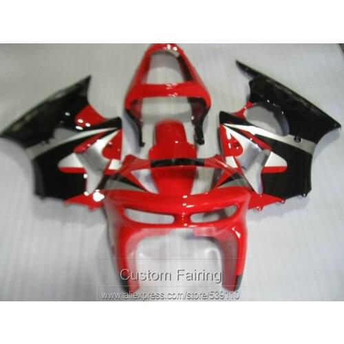 ABS plastic mold fairing kit for Kawasaki Ninja ZX6R 98 99 red black bodywork fairings set ZX6R 1998 1999 HN13