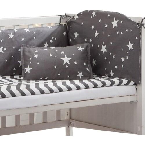 6/9PCS Wave Stars Baby Bedding Set Newborn Crib Duvet Sheet baby bed bumper room decor bed decoration ,120*60/120*70cm