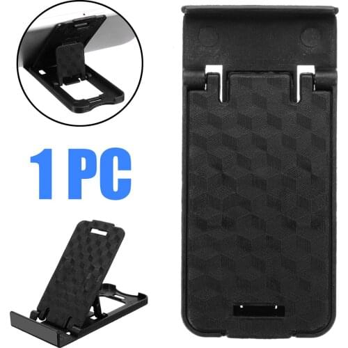 Mini Cell Phone Holder Bracket Black ABS Foldable Desk Stand Accessories For Huawei Xiaomi Portable Universal Phone Holder