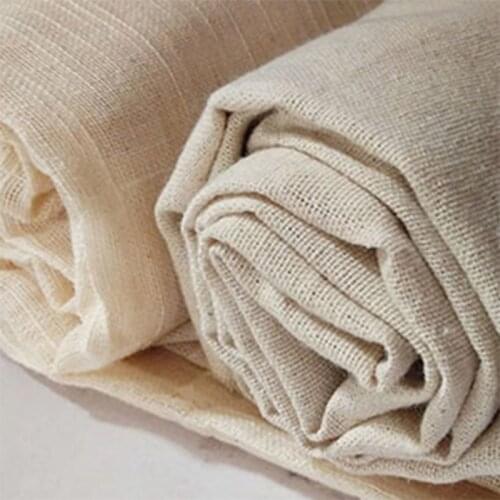 Natural Solid Linen Fabric DIY Patchwork Sewing Curtains Sofa Pillowcase Tablecloth Tela Felt Shabby 100X150cm