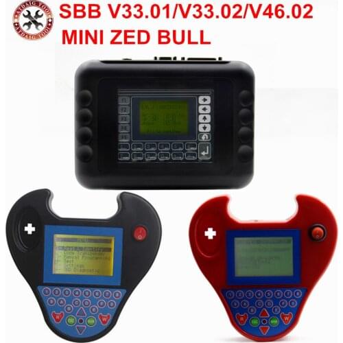 2018 Newest SBB V33.02 SBB V33.01 V46.02 Key Programmer Smart Mini Zed-Bull Zed Bull Auto Key Transponder Free Shipping