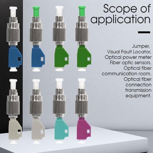 Free shipping LC Female To FC Male Optical Power Meter Visual Fault Locator Fiber Optic Hybrid Adapter simplex Single mode Optic