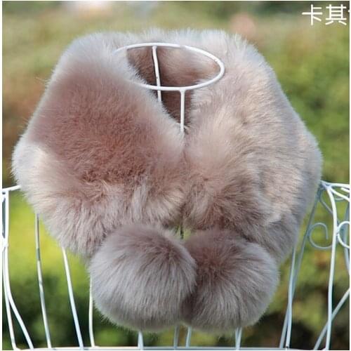 2015 autumn and Winter womens faux fur collar female winter faux rex rabbit fur scarf thermal muffler thicken warm scarf