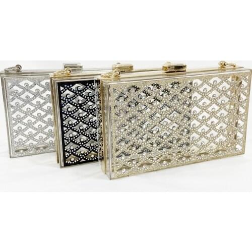 Transparent Acrylic Shell bag 2021 Fashion New High quality PVC Womens Designer Handbag Pearl strap Shoulder Messenger Bag