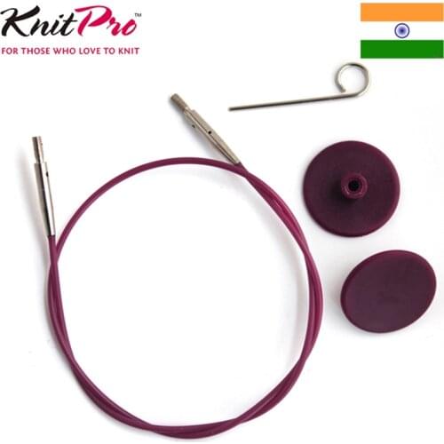 KnitPro Interchangeable Knitting Needle Cable Purple Cable