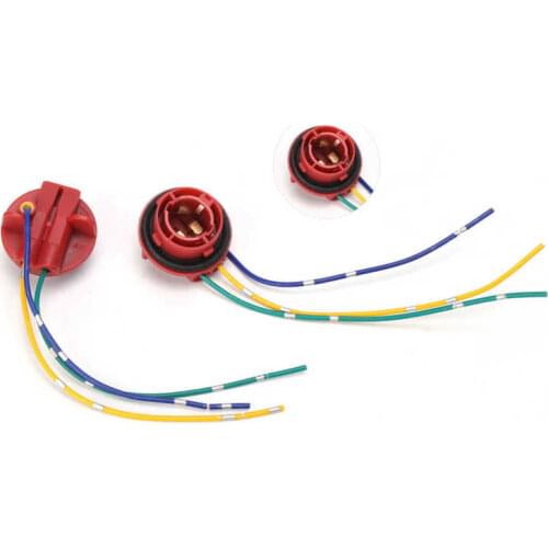 Steering Wheel Hubs auto accessorie 12V 1157 LED Bulb Adapter Wiring Harness Socket for Turn Signal Brake Lights DRL