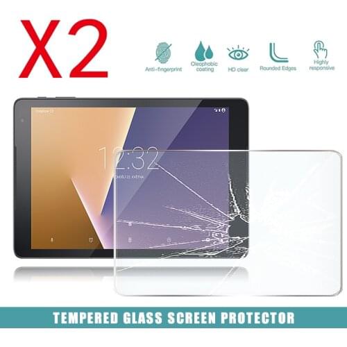 2Pcs Tablet Tempered Glass Screen Protector Cover for Vodafone Smart Tab N8 HD Tempered Film Anti-Screen Breakage Anti-Scratch