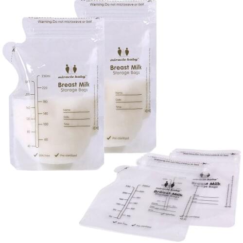 30/60/PCS Baby Food Storage Breast Milk Storage Bags To Store Milk Bag 250ml BPA free Freezer Feeding Bags almacenaje leche