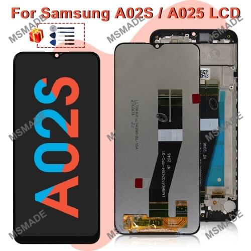 6.5" Original For Samsung Galaxy A02S Display SM-A025F/DS LCD Touch Screen Digitizer Display For Samsung A02S LCD SM-A025M/DS