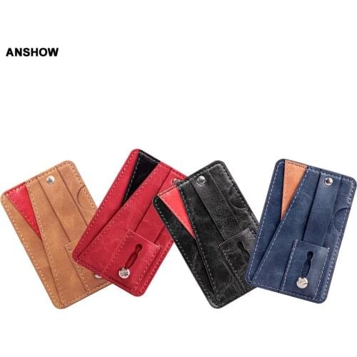 Universal Back Phone Card Slot 3M Sticker Leather Stick On Cash ID Credit For iPhone XR XS MAX Note 9 S9 Finger Gripper 80PCS