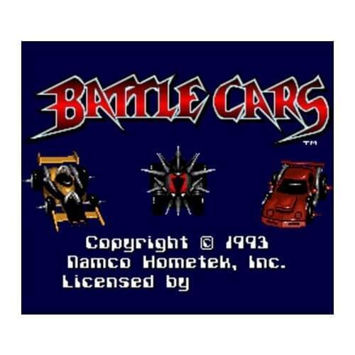 Battle Cars USA Version 16 bit Big Gray Game Card For NTSC Game Player