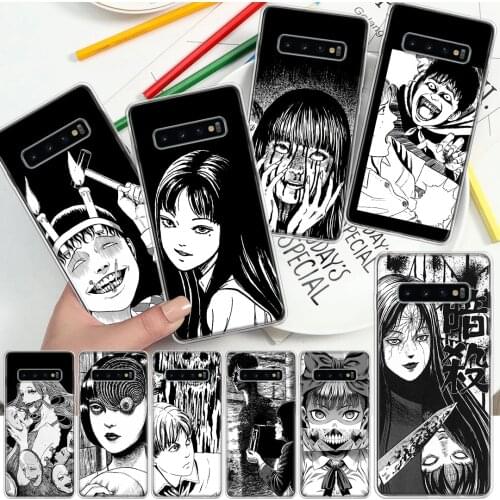 Junji Ito Terror Horror Anime Phone Case For Samsung Galaxy A51 A71 A70 A50 A40 A30 A21 A20E A10S A41 A01 A6 A7 A8 A9 Plus + Sof