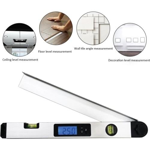 Range Finder Digital Angle Finder Level Digital Spirit Level Angle Finder Meter 0-230 Degree Digital Protractor 400mm 16inch