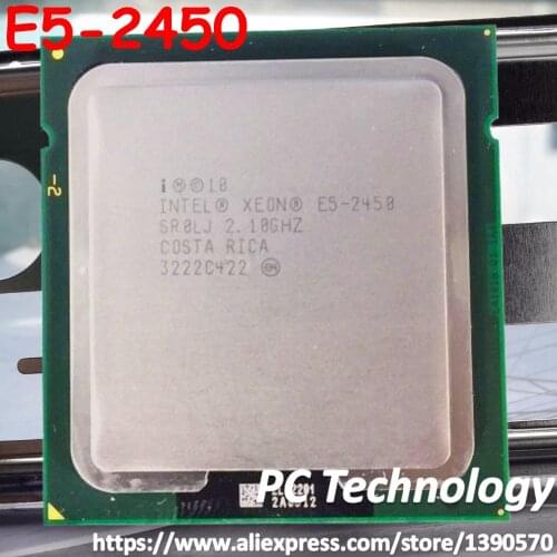 E5-2450 Original Intel Xeon E5 2450 2.10GHz 8-Core 20MB SmartCache DDR3 1600MHz FCLGA1356 TPD 95W free shipping