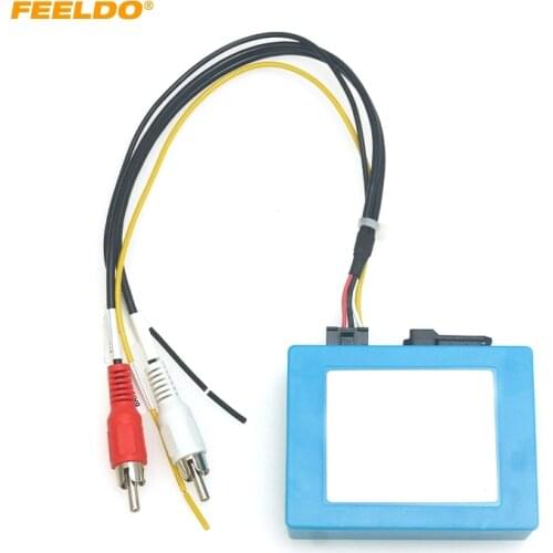 FEELDO 2-Channel RCA Audio AUX-Input To MOST Optic Fiber Amplifier Decoder Converter Kit Fit For Benz S/SL W171;W211;W219;W220